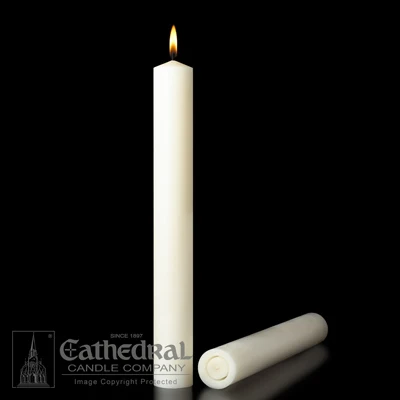 Vela de altar APE de cera de abejas 51% de 3" X 10" (2 piezas) Cathedral Candle Company