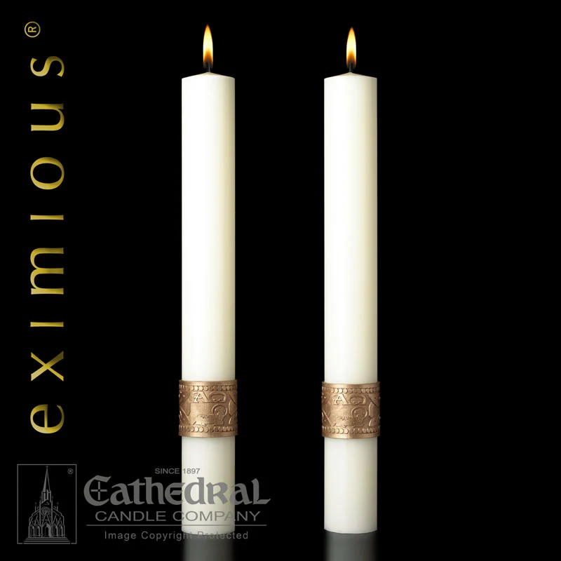 Vela de Altar Complementaria - Vela Catedral - Cruz de Erín - 4 Tamaños Cathedral Candle Company