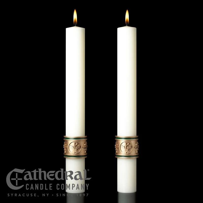 Vela Complementaria de Altar - Vela Catedral - Cruz de San Francisco - 4 Tamaños Cathedral Candle Company