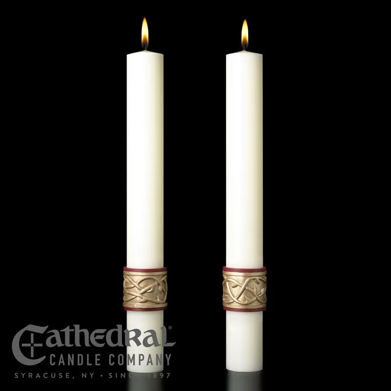 Vela Complementaria de Altar - Vela Catedral - Sagrado Corazón - 4 Tamaños Cathedral Candle Company