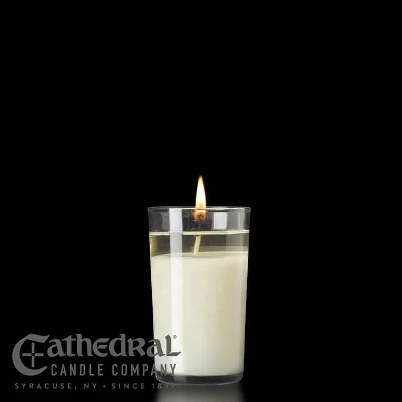 Vela Santuario de Vidrio de 40 Horas Cathedral Candle Company