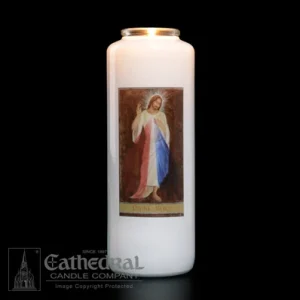 Vela Divina Misericordia - Colección Sagrada Imagen Cathedral Candle