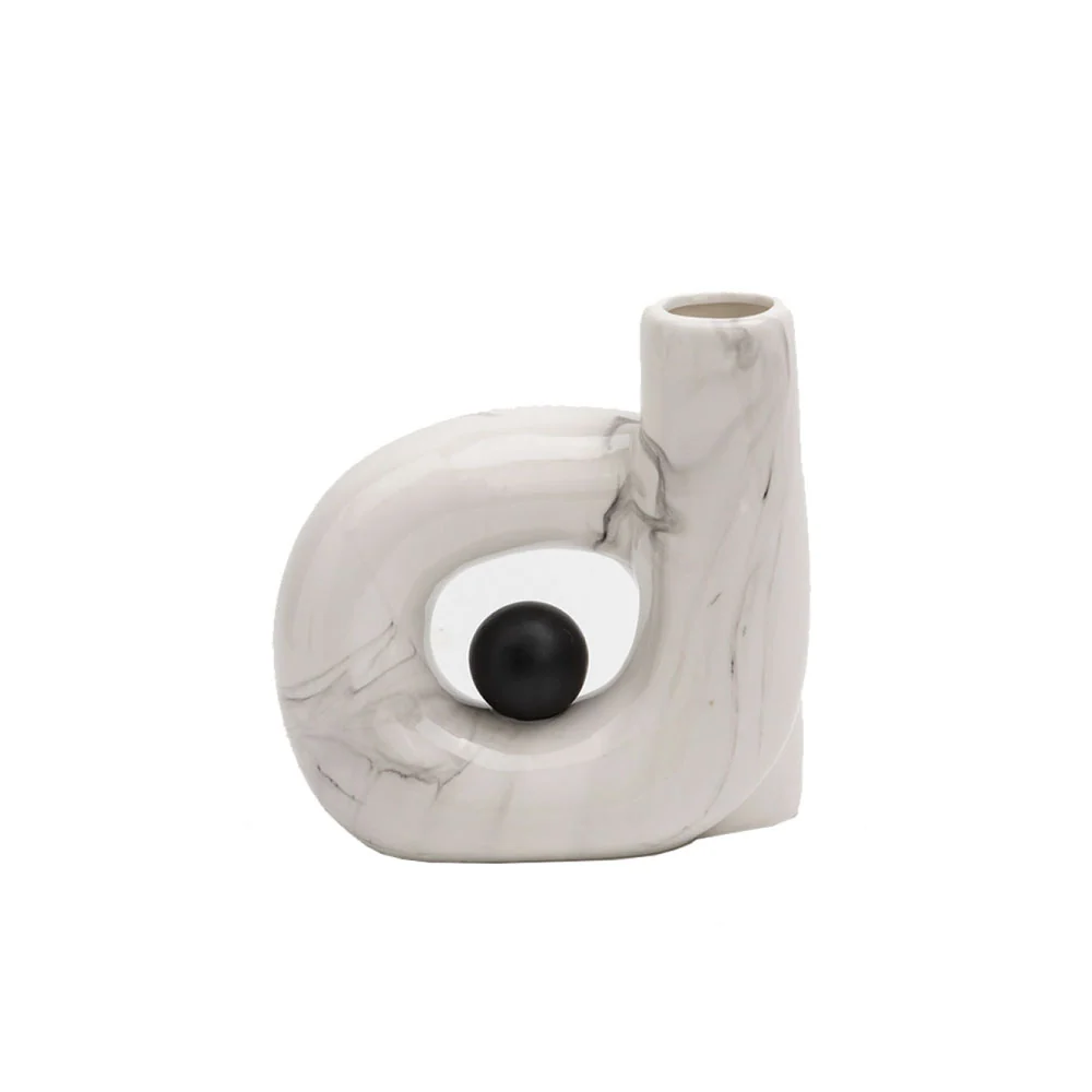Base decorativa Poppy - Blanco y Negro CAZEDIS