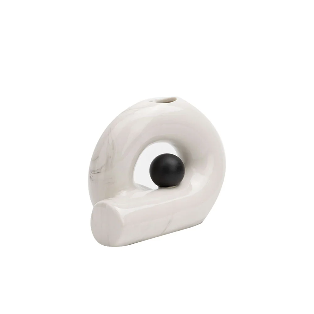 Base decorativa Rayne - Blanco y Negro CAZEDIS