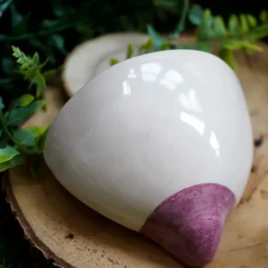 Tetas de maceta Blanco y Rosa Cerámica Violeta