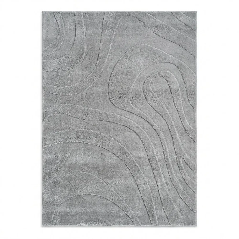 ALFOMBRA 160X230 OLAS Gris Chantilly