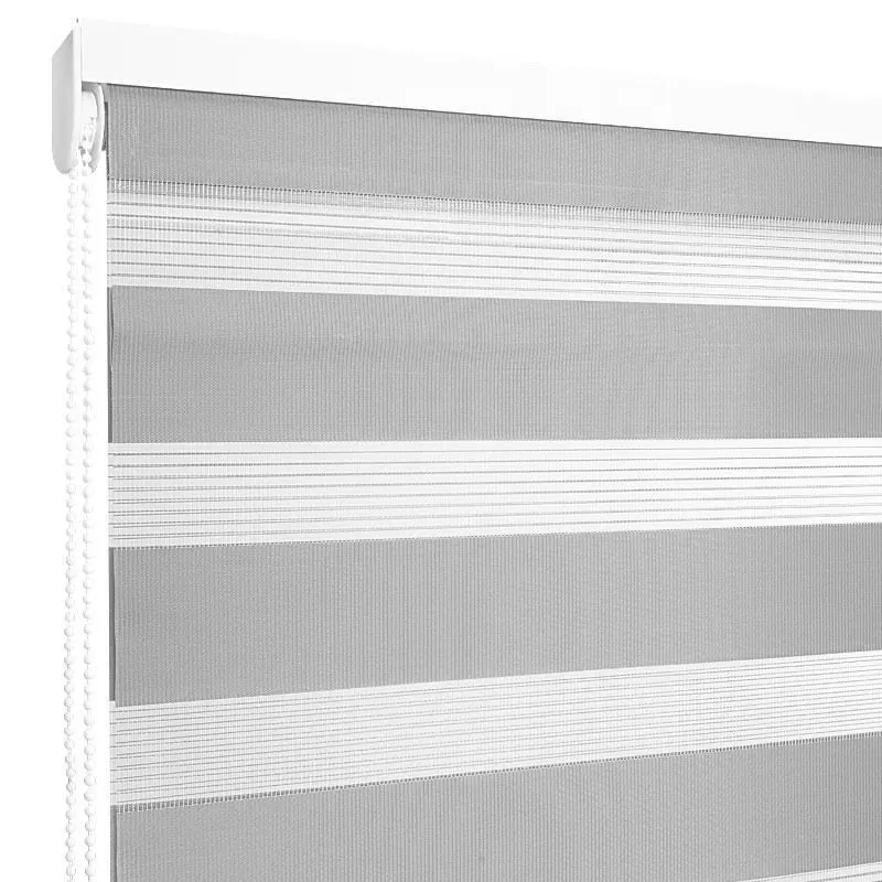 Cortina Duo 90 X 165 Cm Gris Plata Chantilly