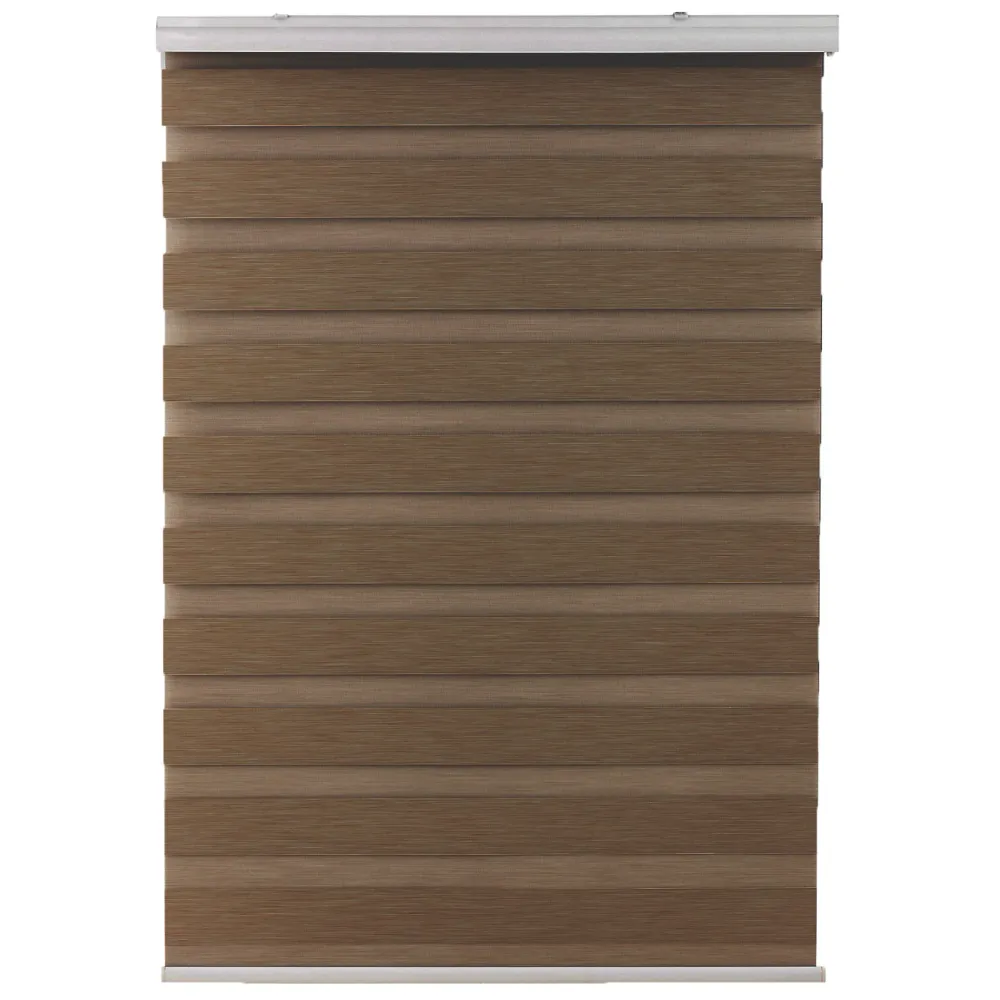 Cortina Duo Sin Cadena 90 X 165 Cm Chocolate Chantilly