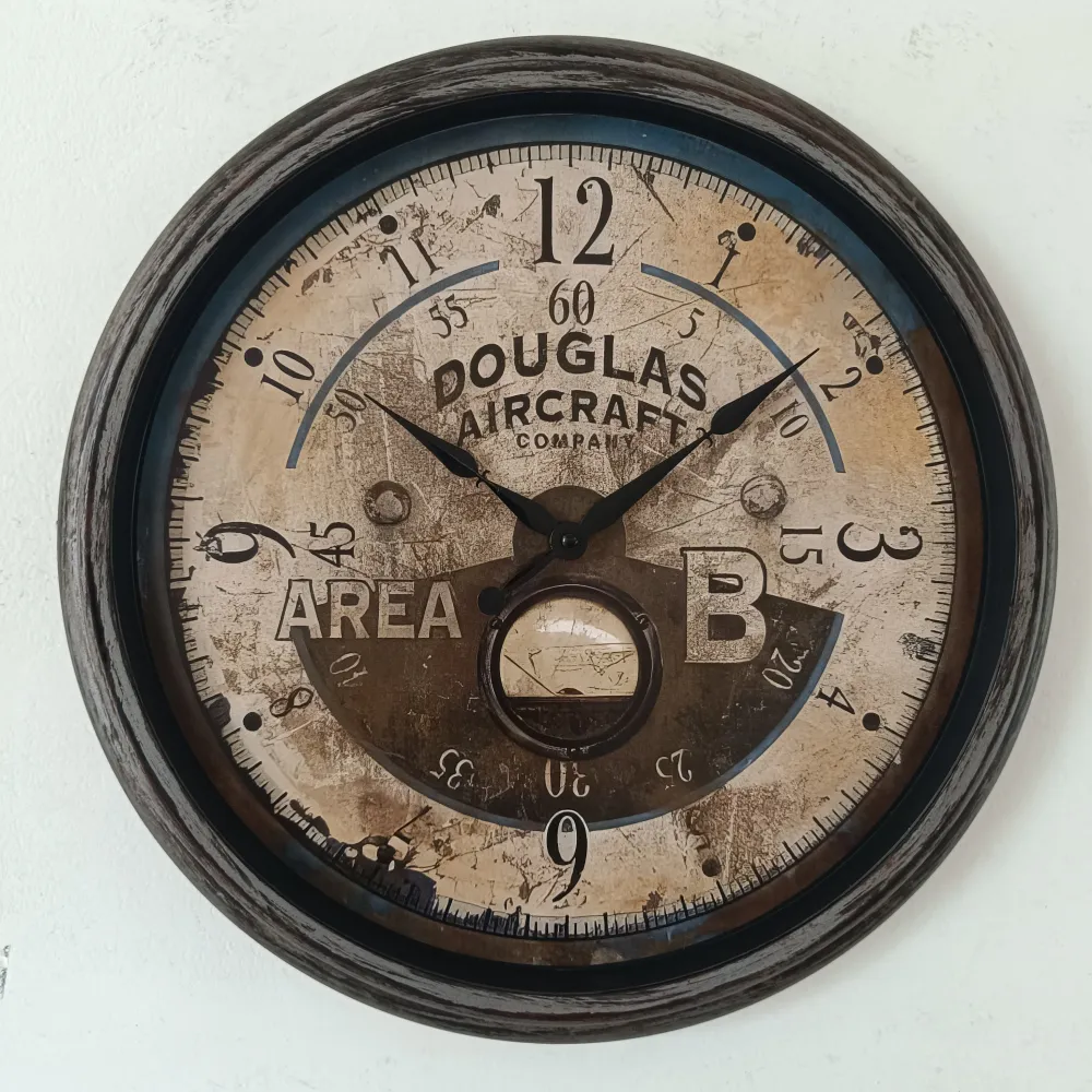 RELOJ DE PARED 47,7x24x49,5cm Elemental Dis.3D Chantilly