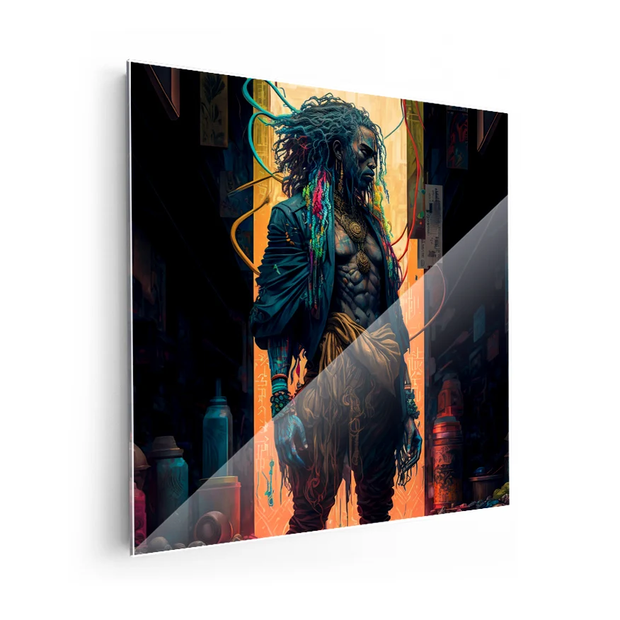 Ciber Hombre Afroamericano Poster