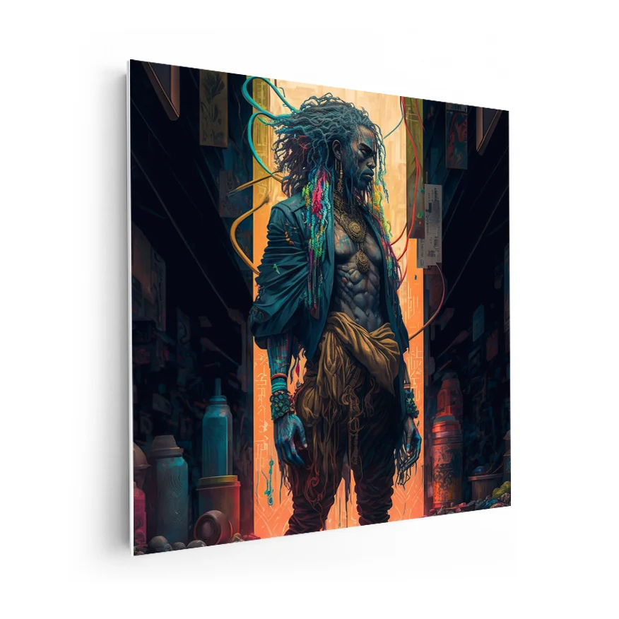 Ciber Hombre Afroamericano Poster