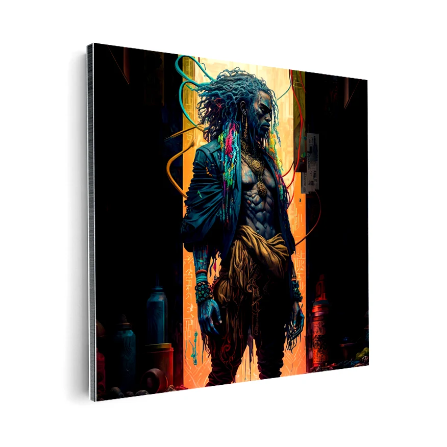 Ciber Hombre Afroamericano Poster