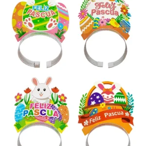 Cintillo Feliz Pascua 4 Pcs x 1 Uni