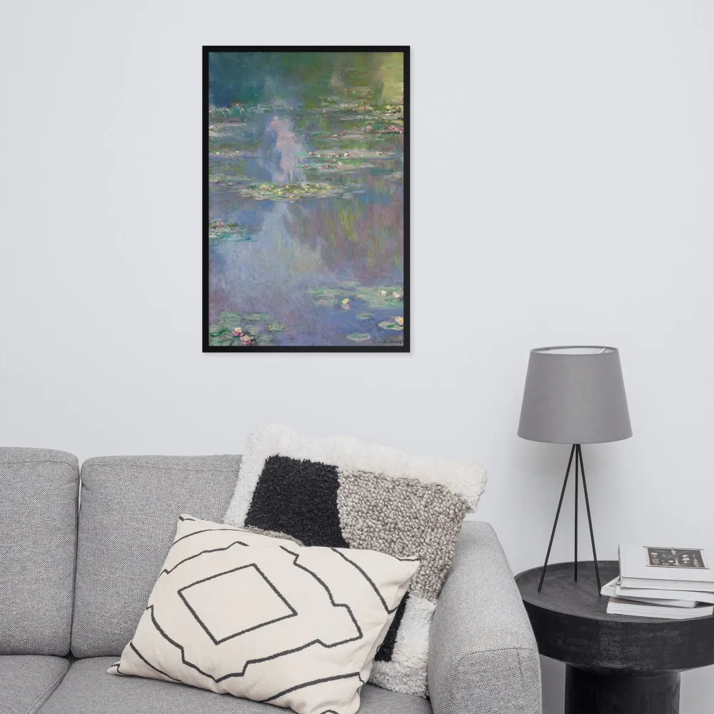 Claude Monet, Nenúfares - Póster en marco Negro