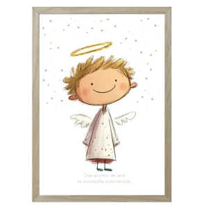 CUADRO ANGELITO SONRIENDO 15x20 cm / 20x30 cm CLAUDIA BRANDES