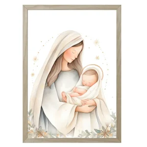 CUADROS VIRGEN Y EL NIÑO 15x20 cm / 20x30 cm CLAUDIA BRANDES