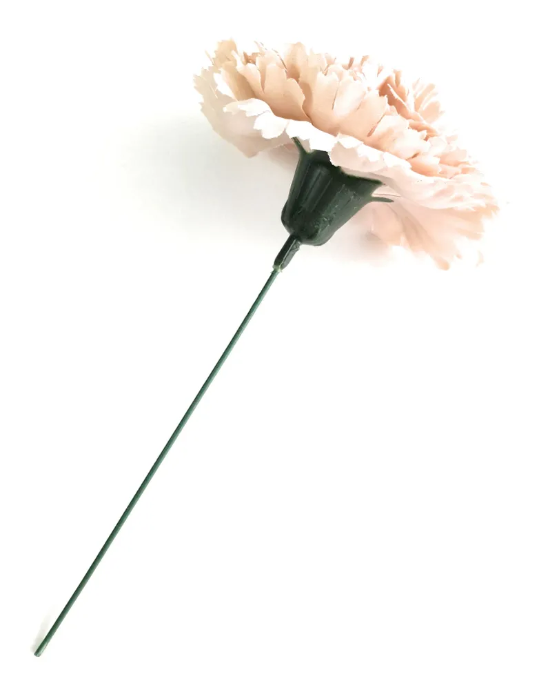 Clavel Flamenco Flor Pelo Ø9cm · Crema