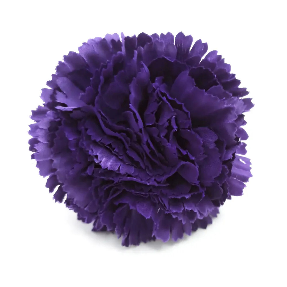 Clavel Flamenco Flor Pelo Ø9cm · Morado