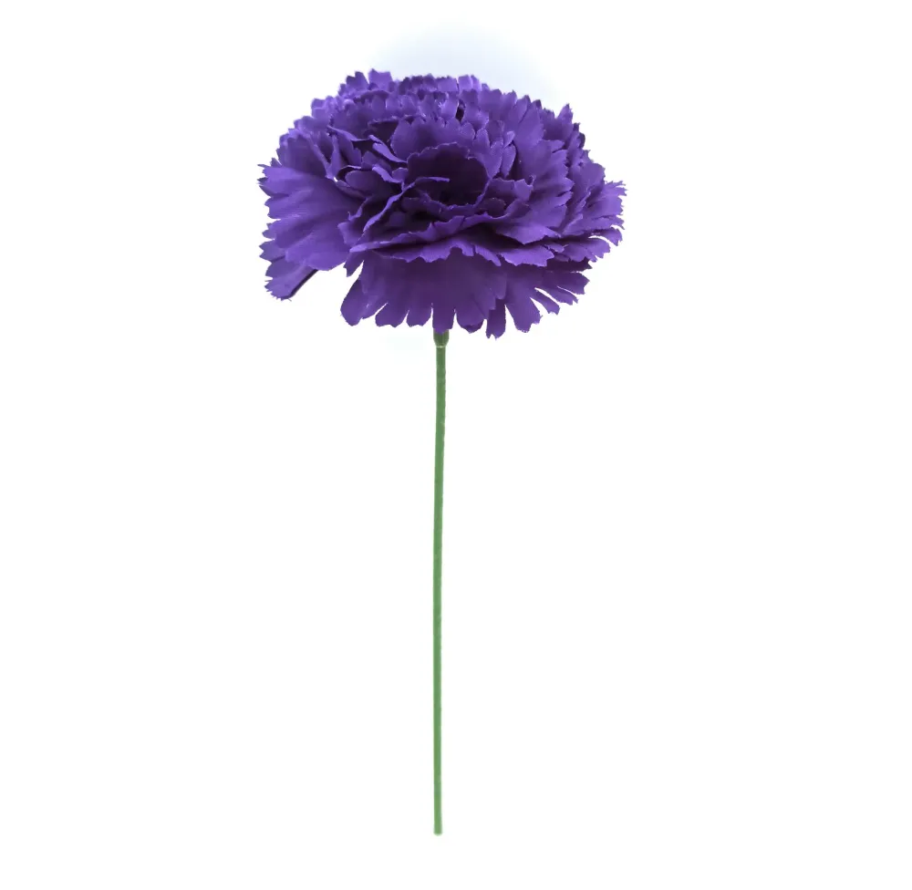 Clavel Flamenco Flor Pelo Ø9cm · Morado