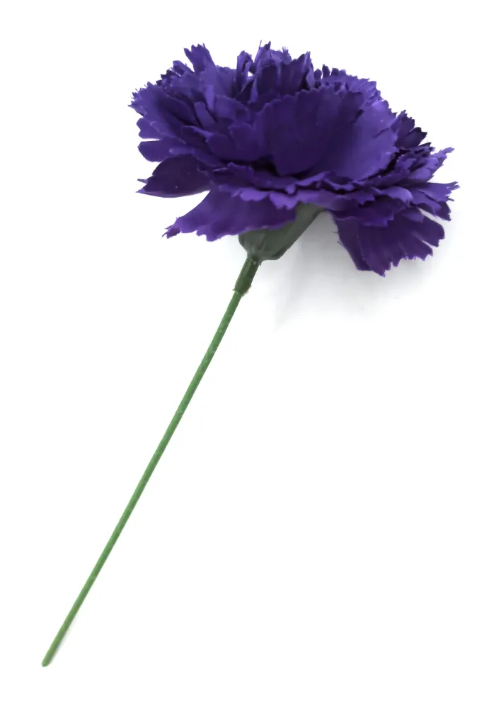 Clavel Flamenco Flor Pelo Ø9cm · Morado