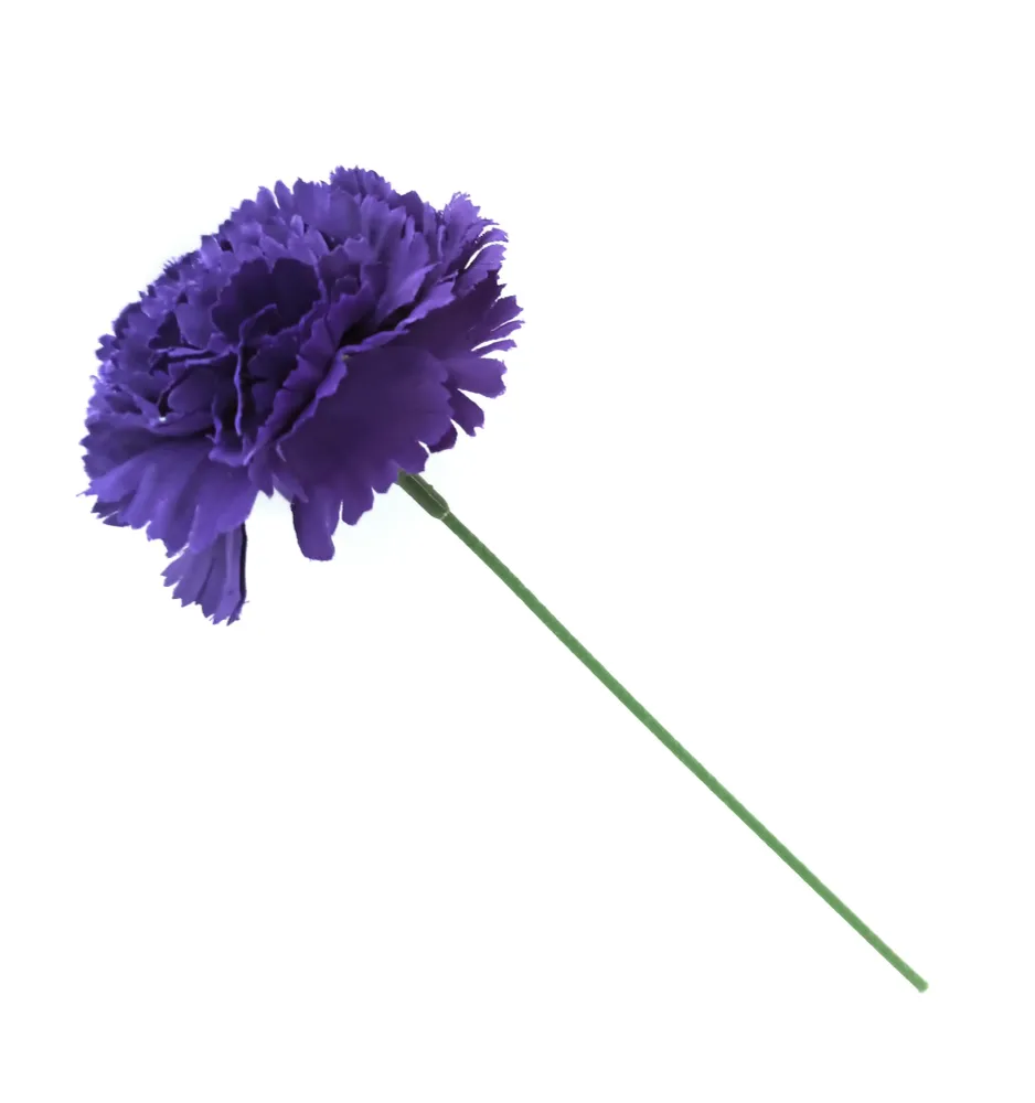 Clavel Flamenco Flor Pelo Ø9cm · Morado