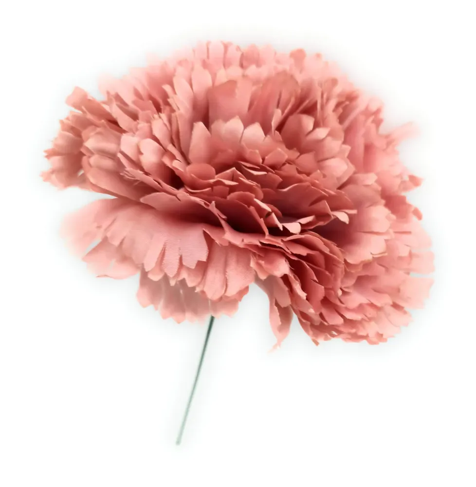 Clavel XL Flor Flamenca Grande Adorno Pelo Mujer · Rosa Viejo Claro Ø13cm