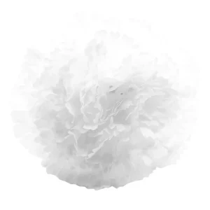 Clavel XL Flor Flamenca Grande Adorno Pelo Mujer · Blanco Ø13cm