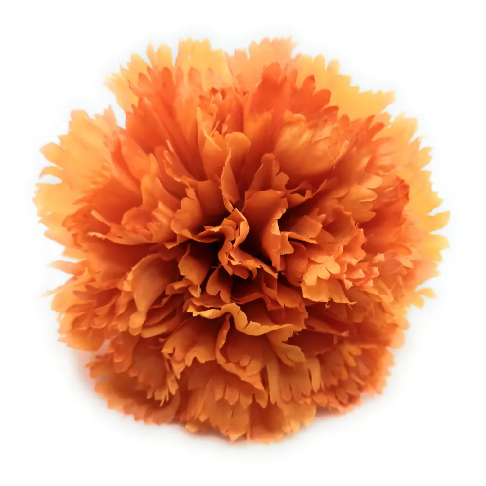 Clavel XL Flor Flamenca Grande Adorno Pelo Mujer · Naranja Claro Ø13cm