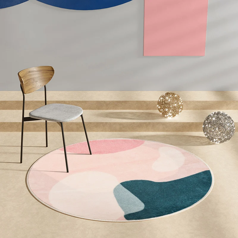 Alfombra abstracta multicolor informal, alfombra interior atrevida mezclada, fácil cuidado, apta para mascotas, alfombra l...