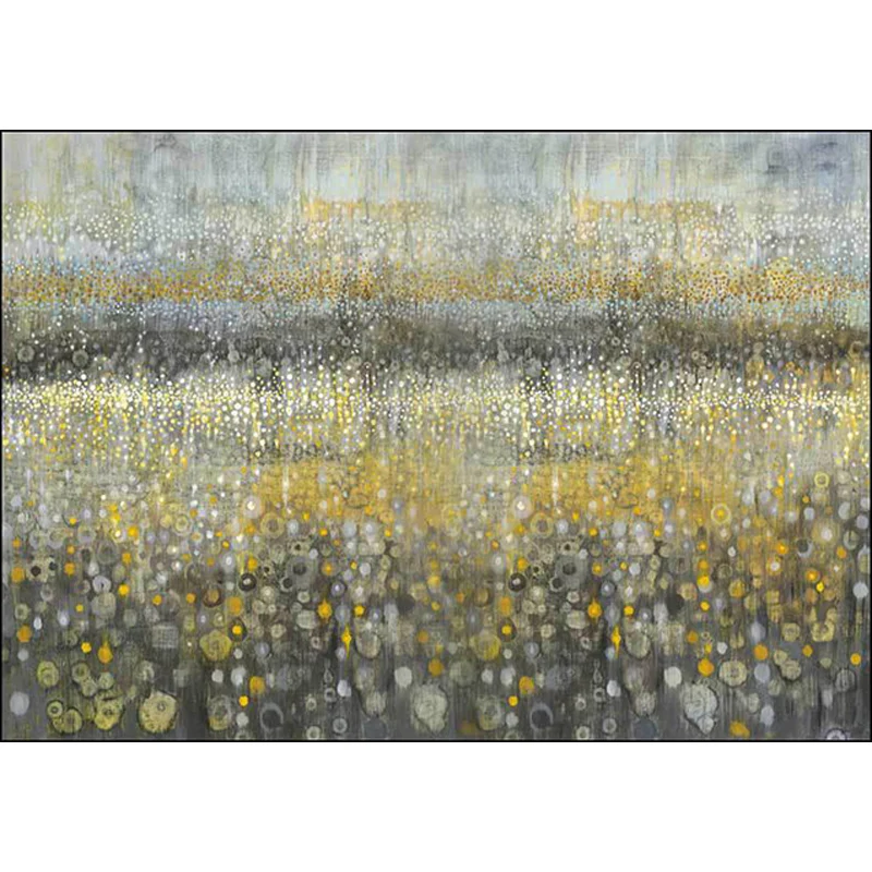 Alfombra abstracta novedosa, alfombra de poliéster gris y amarillo, alfombra antideslizante lavable máquina para dormitori...