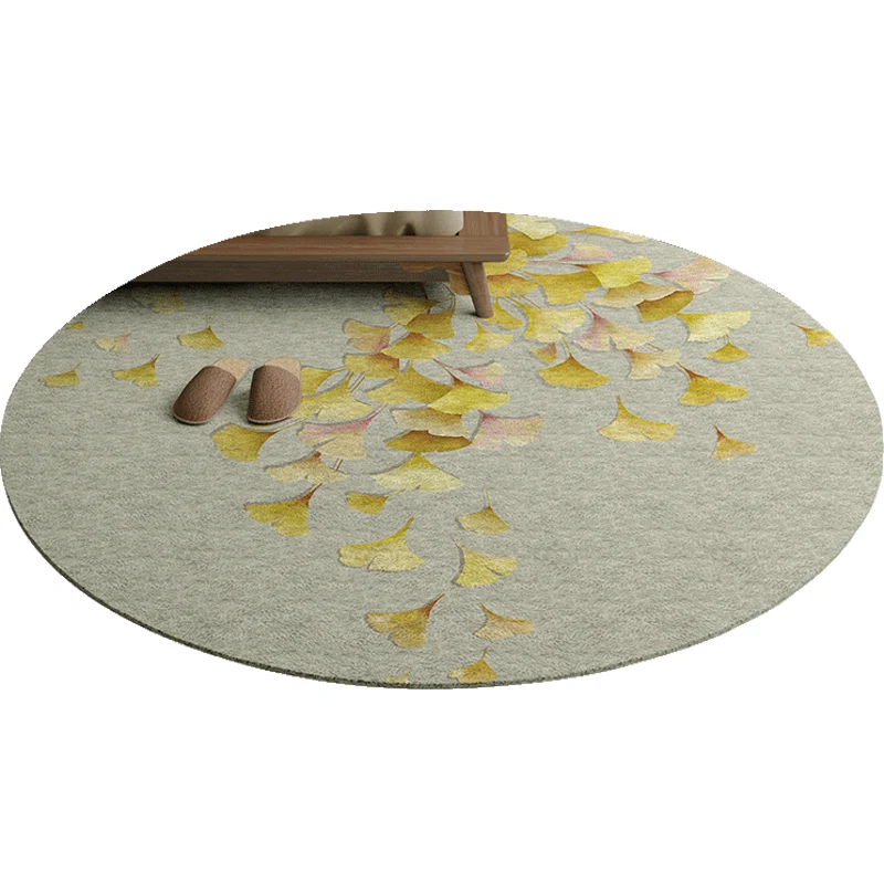 Alfombra asiática estética multicolor, alfombra sintética con estampado de dibujos, resistente las manchas, lavable, antid...