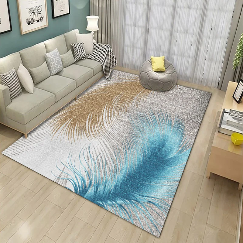 Alfombra clásica con estampado geométrico, alfombra de poliéster multicolor con respaldo antideslizante, alfombra lavable...