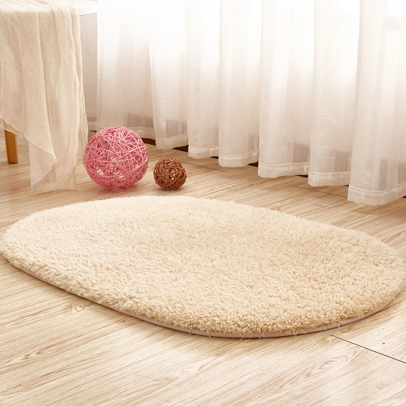 Alfombra de color sólido multicolor, alfombra interior informal de poliéster, respaldo antideslizante, alfombra apta para...