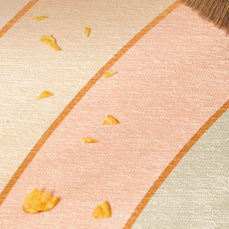 Alfombra con estampado abstracto multicolor, alfombra sencilla de poliéster, alfombra antideslizante resistente las mancha...