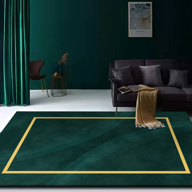 Alfombra con estampado geométrico multicolor, mezcla de algodón, novedad, alfombra con respaldo antideslizante, alfombra i...