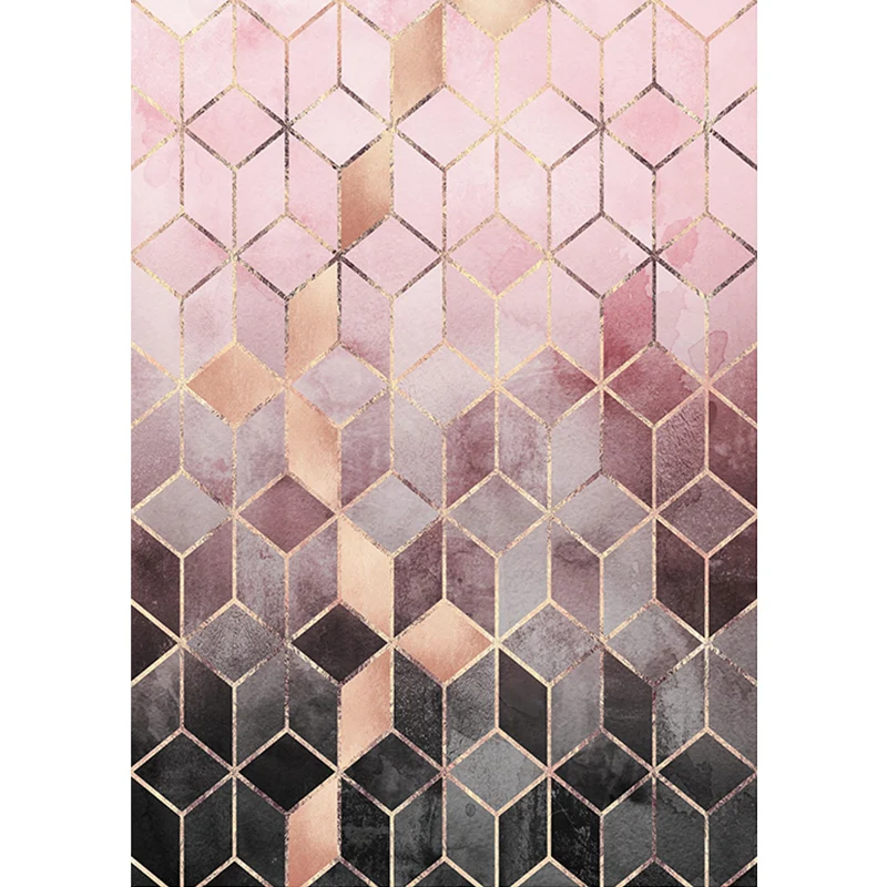 Alfombra con estampado de matriz de colores degradados, alfombra sintética atrevida, alfombra de fácil cuidado para decora...