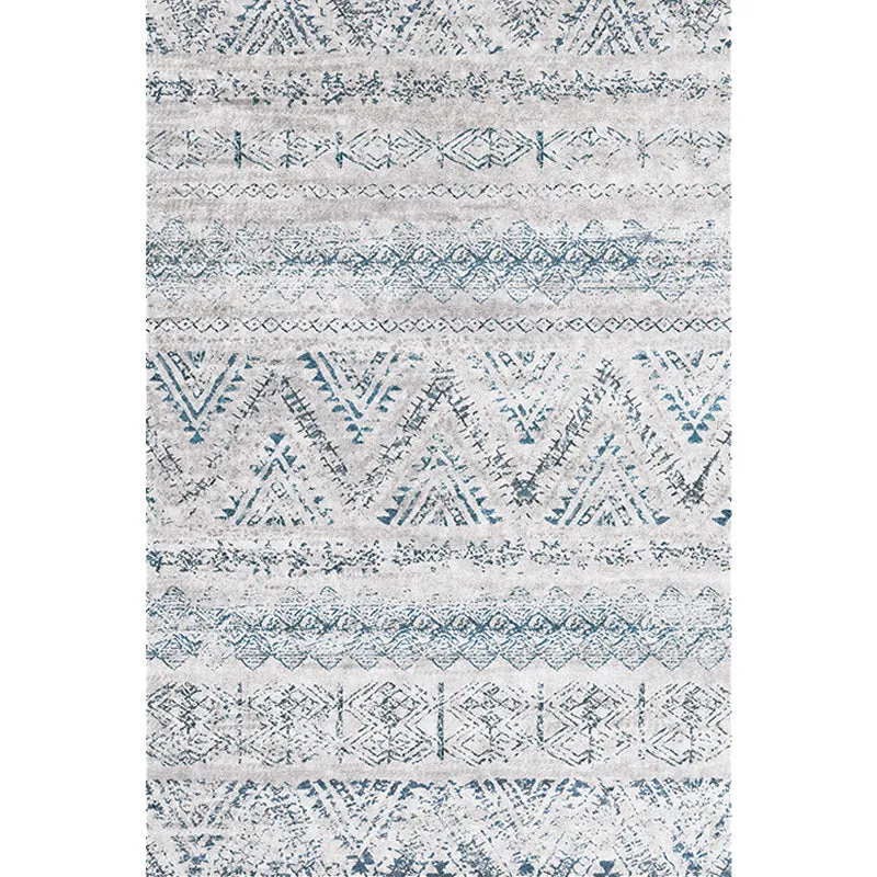 Alfombra con estampado de rayas retro, alfombra de poliéster gris, lavable, apta para mascotas, antideslizante, para sala...