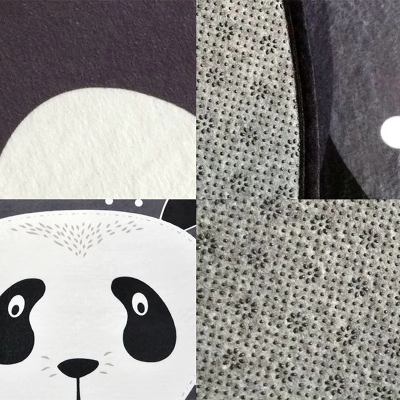 Alfombra creativa de dibujos animados de animales multicolores con fondo punteado, alfombra lavable que admite mascotas, a...