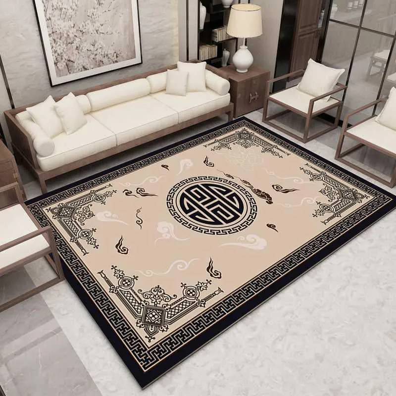 Alfombra De Decoración Asiática Alfombra Floral Multicolor Alfombra De Polipropileno Lavable Resistente Las Manchas Alfomb...