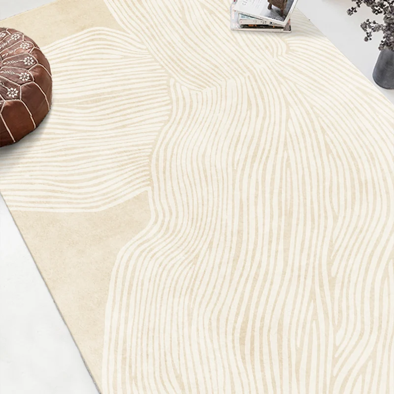 Alfombra de decoración creativa, alfombra interior con estampado abstracto multicolor, respaldo sintético antideslizante,...