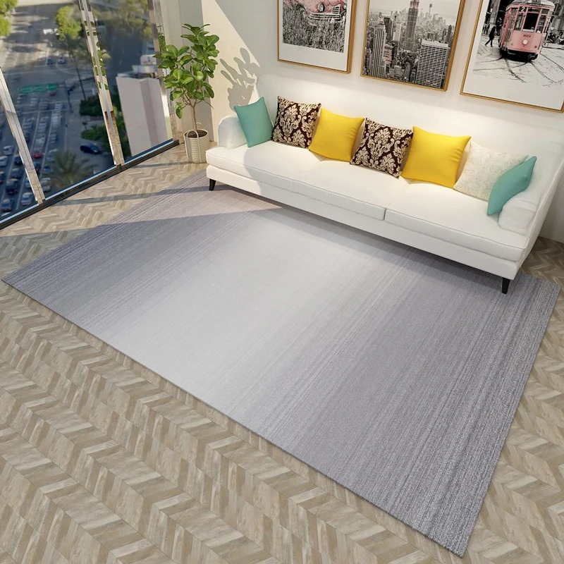 Alfombra de dormitorio gris y azul, alfombra moderna con patrón abstracto, alfombra con respaldo antideslizante de poliést...