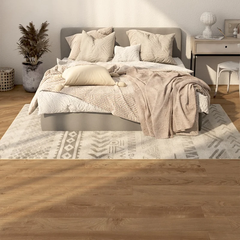 Alfombra de dormitorio multicolor, alfombra geométrica étnica de polipropileno, alfombra interior lavable que admite masco...