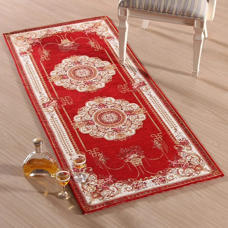 Alfombra Empire Peony, alfombra tradicional multicolor, sintética, apta para mascotas, antideslizante, resistente las manc...