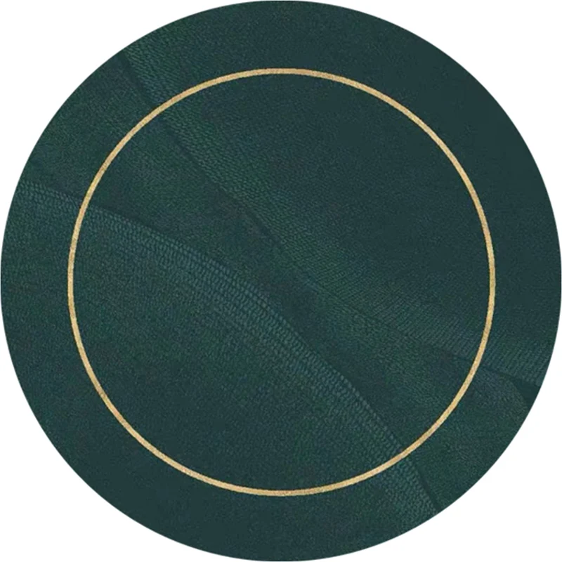 Alfombra estampada abstracta verde oscuro, alfombra moderna de poliéster, alfombra antideslizante que admite mascotas para...