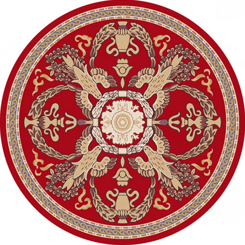 Alfombra Floral Chinoiserie, alfombra de polipropileno multicolor, alfombra antideslizante que admite mascotas, resistente...
