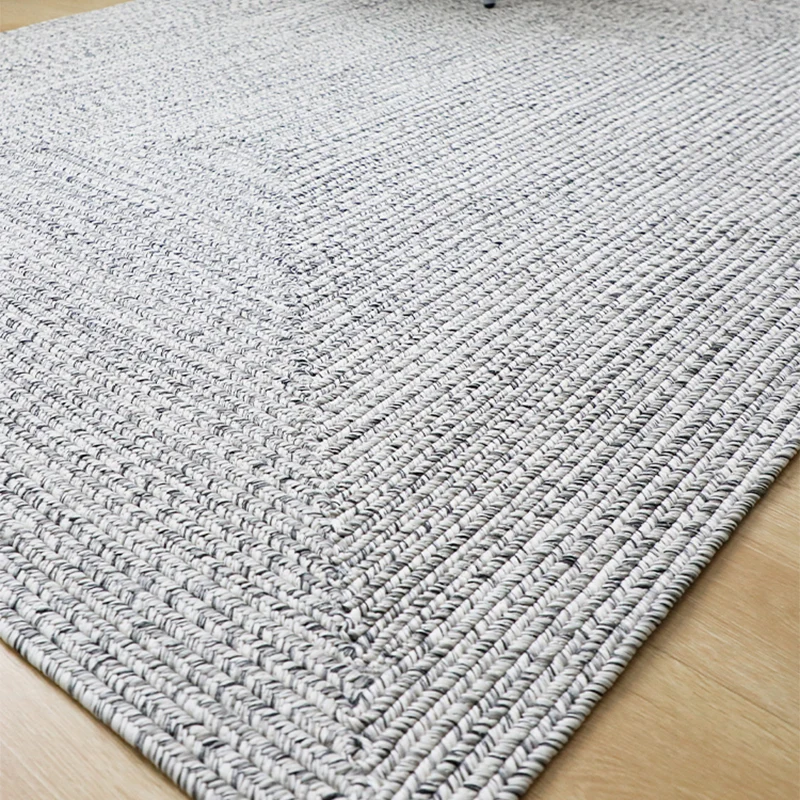 Alfombra de granja que combina con todo, alfombra multicolor de color sólido, alfombra trenzada mano lavable que admite ma...