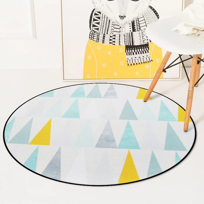 Alfombra interior moderna y colorida, alfombra de triángulos sintéticos, alfombra resistente las manchas para sala de esta...