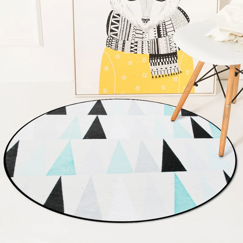 Alfombra interior moderna y colorida, alfombra de triángulos sintéticos, alfombra resistente las manchas para sala de esta...