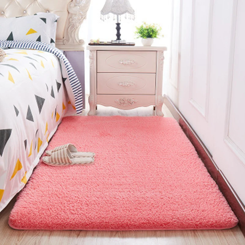 Alfombra Lisa Informal Alfombra De Polipropileno Multicolor Respaldo Antideslizante Alfombra Lavable De Fácil Cuidado para...