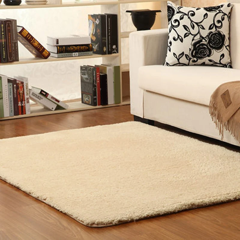 Alfombra Lisa Informal Alfombra De Polipropileno Multicolor Respaldo Antideslizante Alfombra Lavable De Fácil Cuidado para...